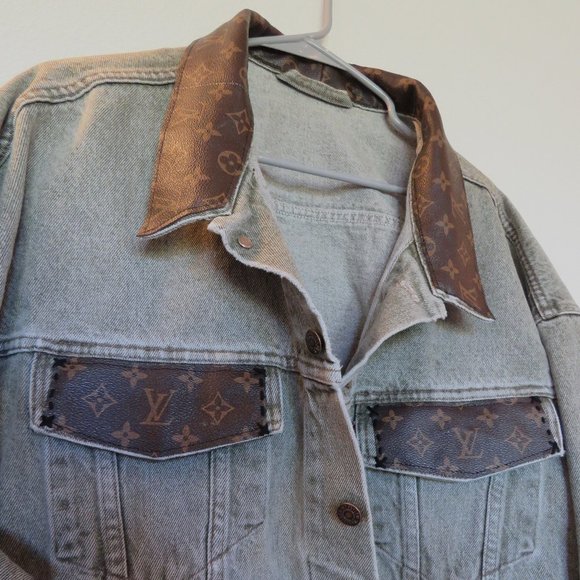 Upcycyed LV Designer denim Jacket